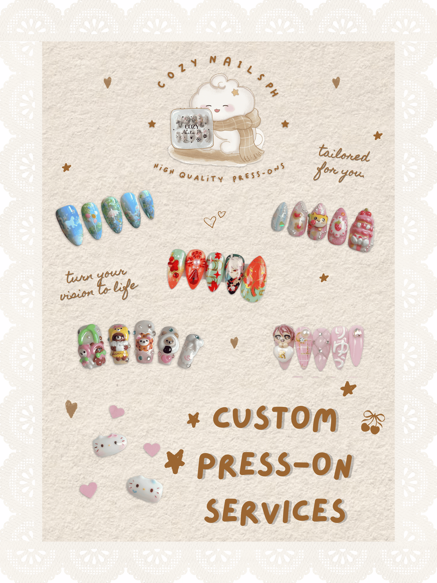 Custom Press-ons by Cozy Nails PH
