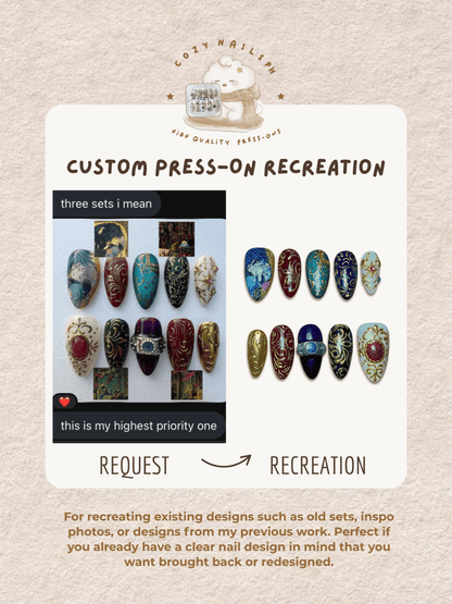 Custom Press-On Recreation by Cozy Nails Ph