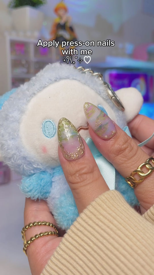 MONET Inspired- Lily, Lake, Swan, and classical press-ons